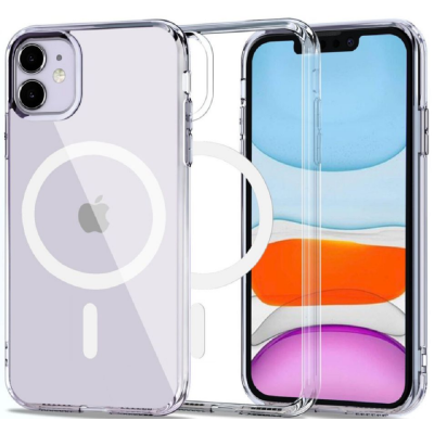 Tech-Protect MagMat - Σκληρή Διάφανη Θήκη MagSafe Apple iPhone 11 - Clear (9589046922572)