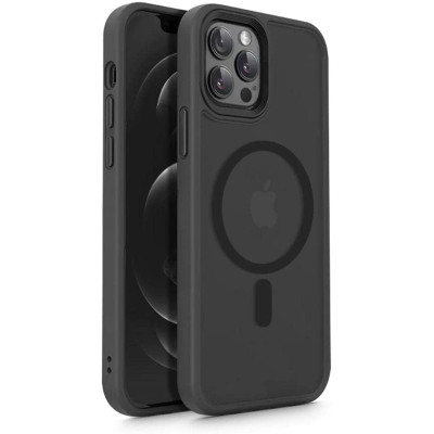 Tech-Protect MagMat - Σκληρή Θήκη MagSafe Apple iPhone 12 / 12 Pro - Matte Black (6216990211553)