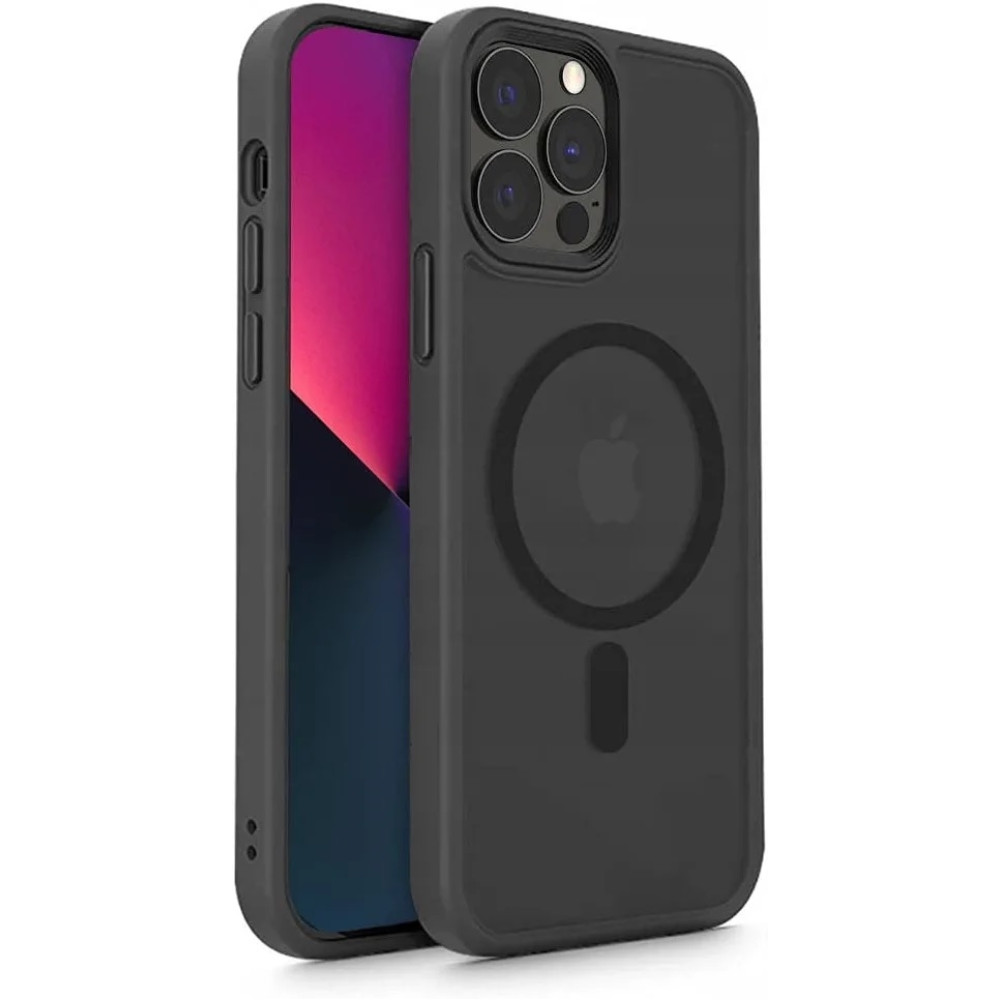 Tech-Protect MagMat - Σκληρή Θήκη MagSafe Apple iPhone 13 Pro - Matte Black (9589046917608)