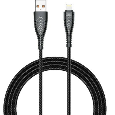 Veger V105 - Καλώδιο Φόρτισης και Μεταφοράς Δεδομένων 2.4A - USB 2.0 σε Lightning - 120cm - Black (6970453554617)