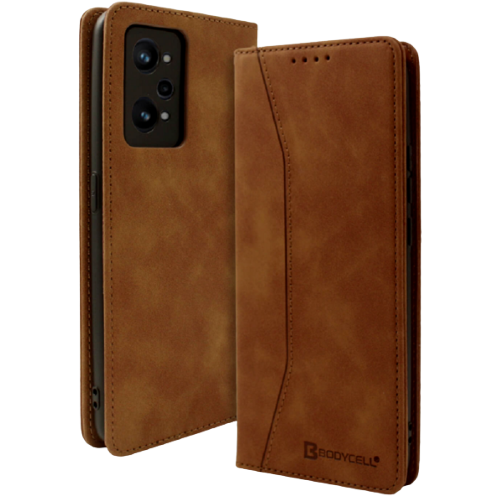 Bodycell Θήκη - Πορτοφόλι Realme GT Neo 3T - Brown (5206015017414)