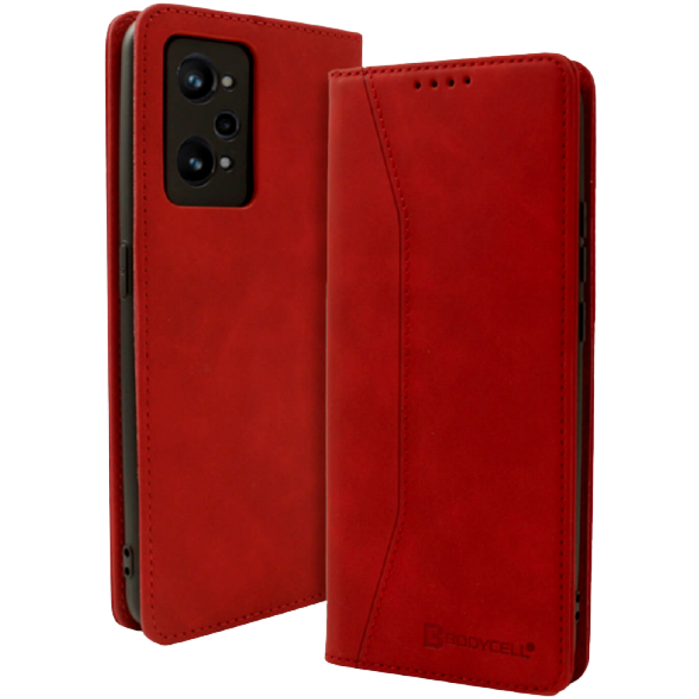 Bodycell Θήκη - Πορτοφόλι Realme GT Neo 3T - Red (5206015017421)