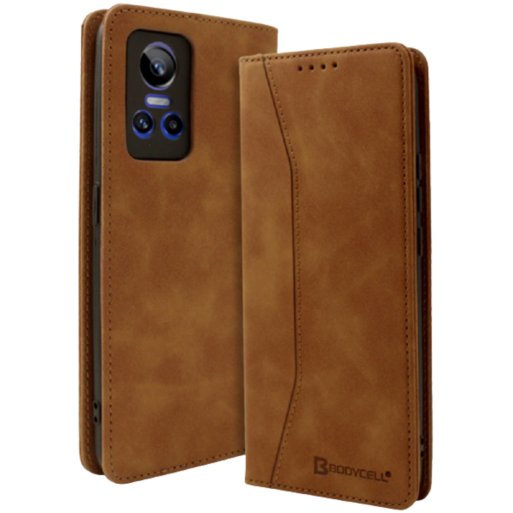 Bodycell Θήκη - Πορτοφόλι Realme GT Neo 3 - Brown (5206015018879)