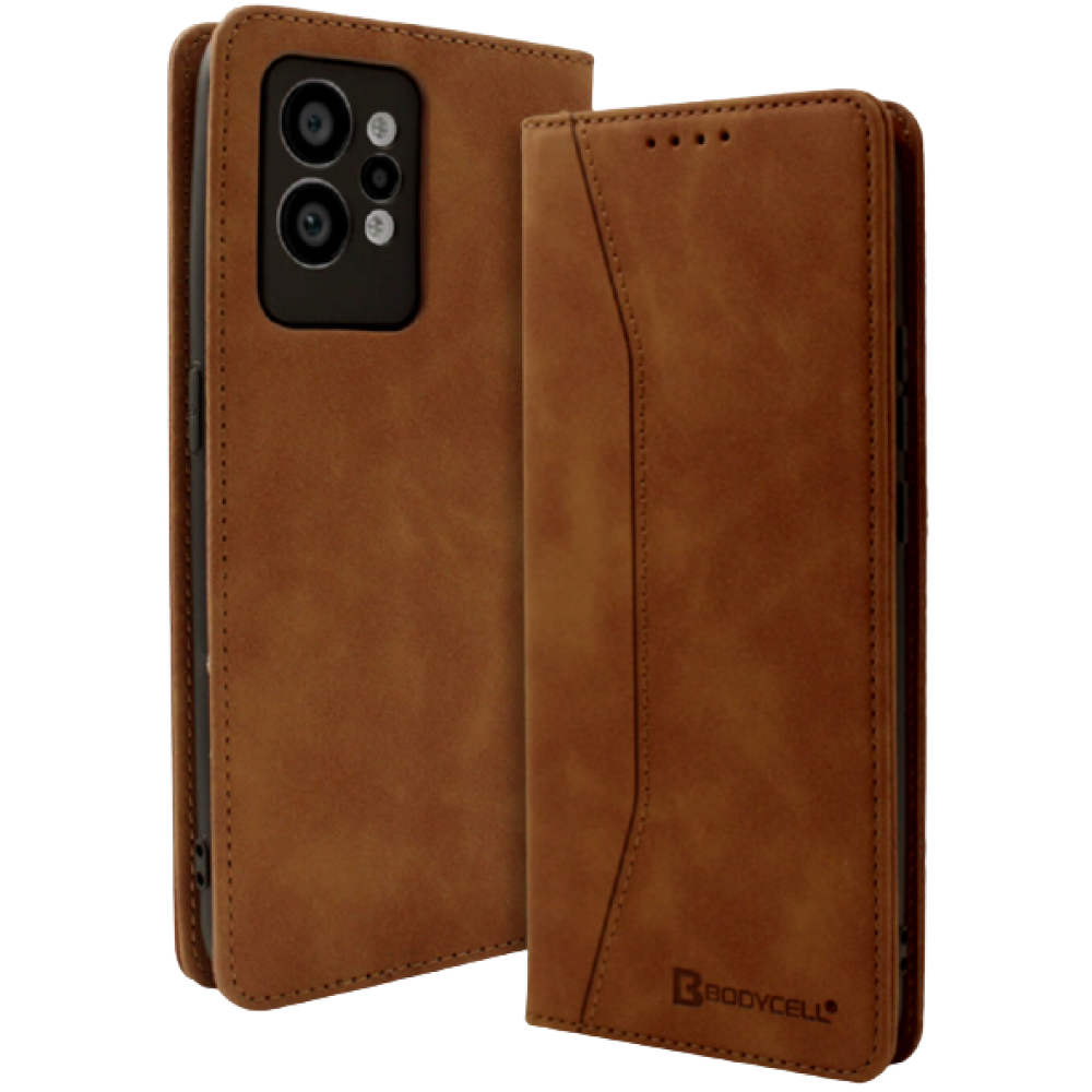 Bodycell Θήκη - Πορτοφόλι Realme GT2 Pro - Brown (5206015018831)