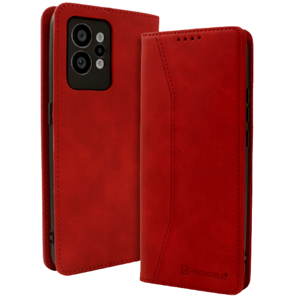 Bodycell Θήκη - Πορτοφόλι Realme GT2 Pro - Red (5206015018817)