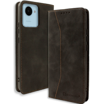 Bodycell Θήκη - Πορτοφόλι Realme C30 - Black (5206015019203)