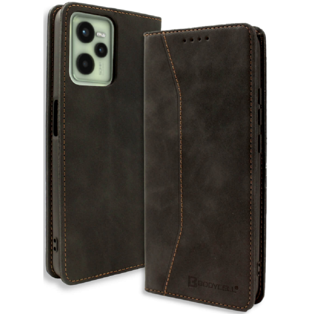 Bodycell Θήκη - Πορτοφόλι Realme C35 - Black (5206015016240)