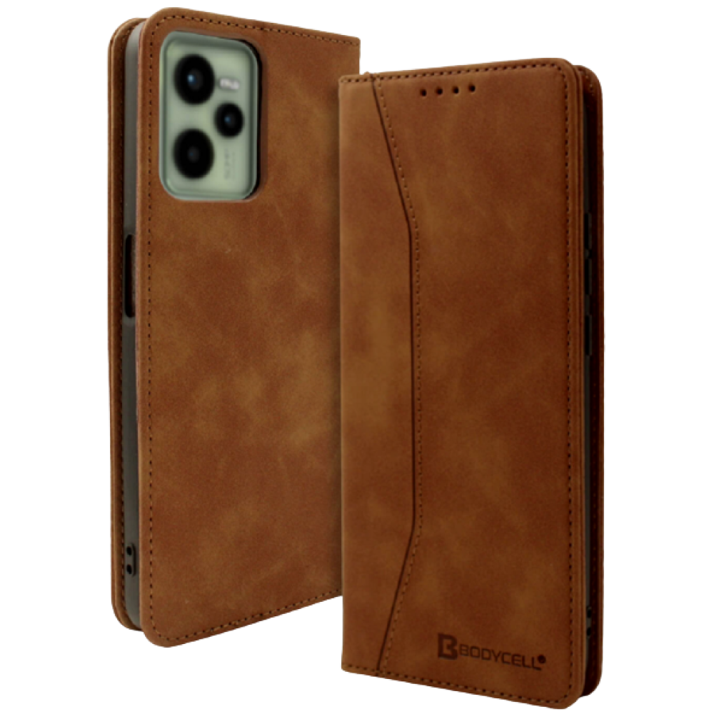 Bodycell Θήκη - Πορτοφόλι Realme C35 - Brown (5206015016257)
