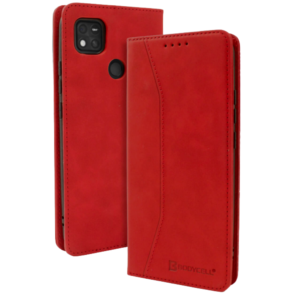 Bodycell Θήκη - Πορτοφόλι Xiaomi Redmi 10A - Red (5206015005022)
