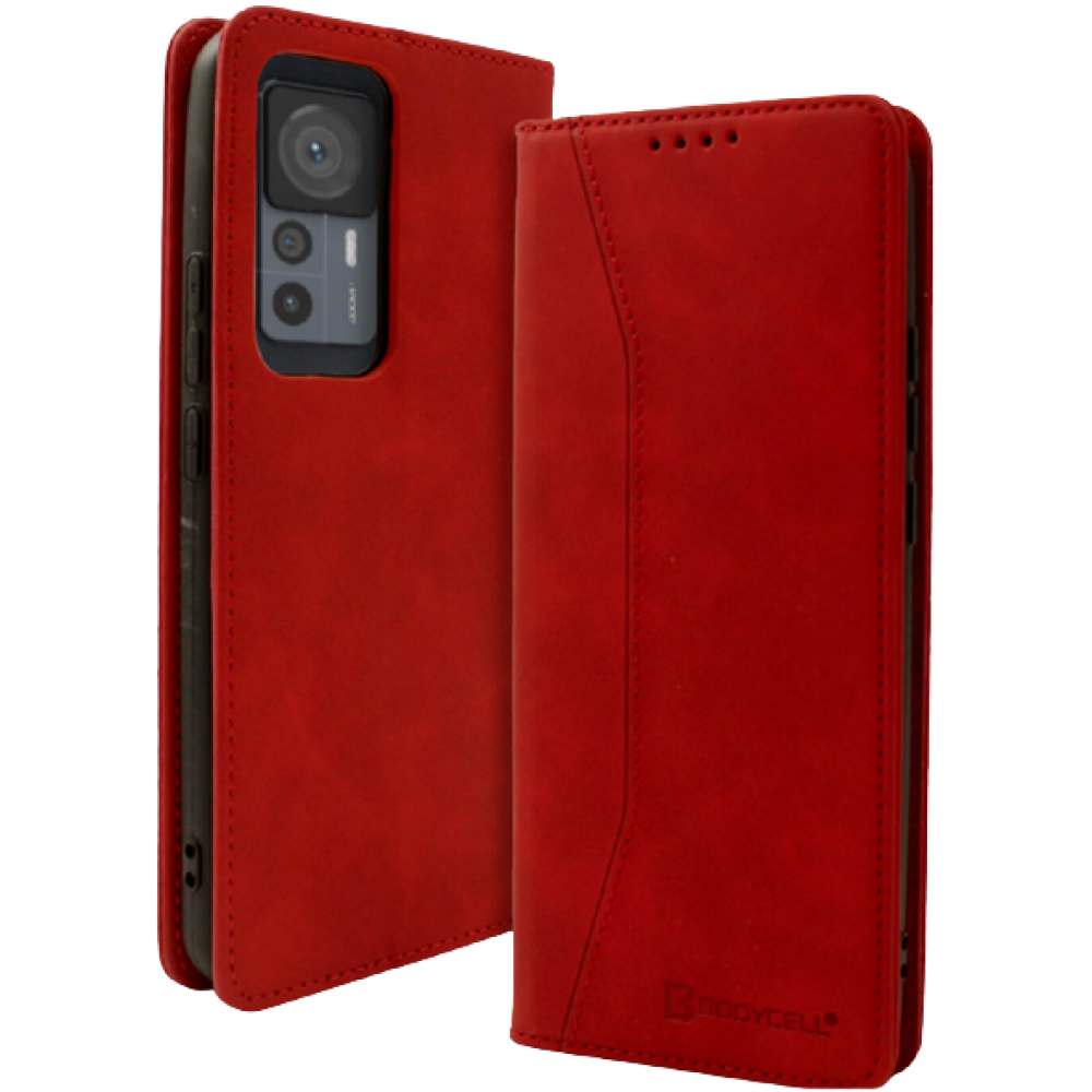 Bodycell Θήκη - Πορτοφόλι Xiaomi 12T / 12T Pro - Red (5206015017476)