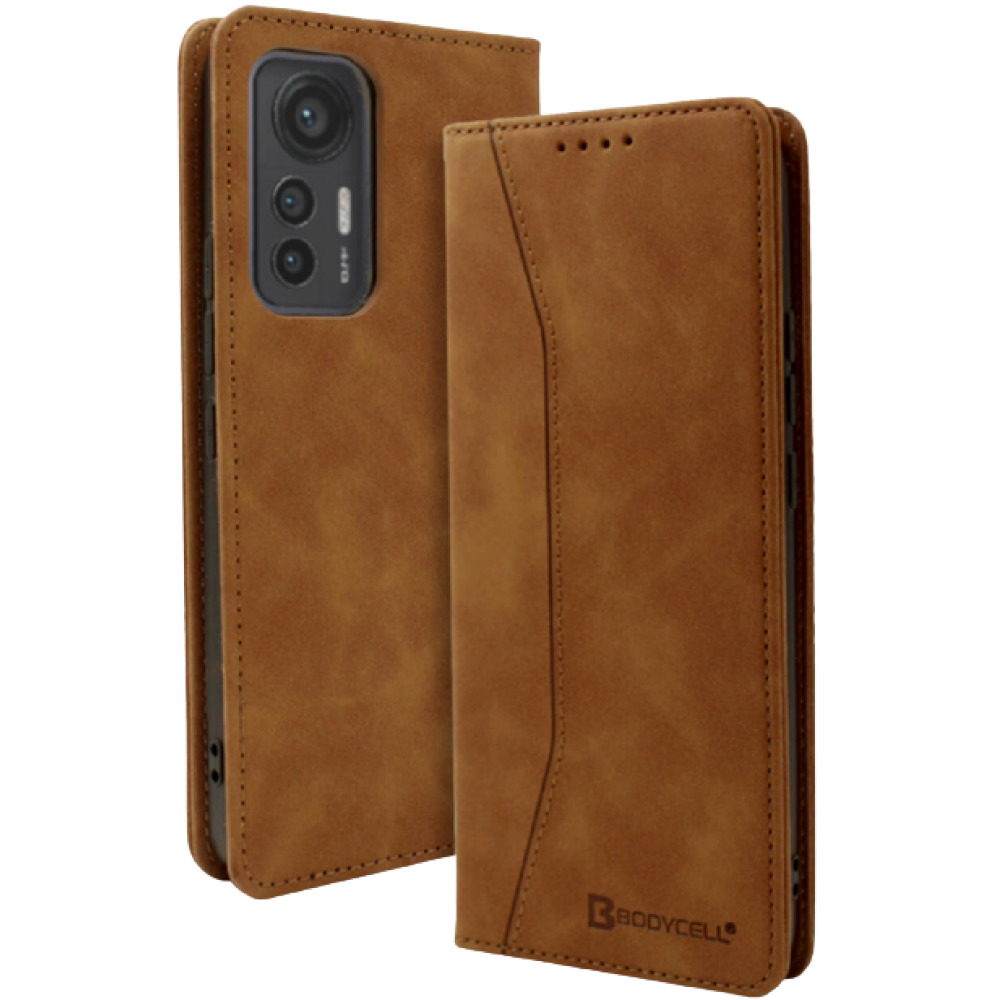 Bodycell Θήκη - Πορτοφόλι Xiaomi 12 Lite - Brown (5206015005046)