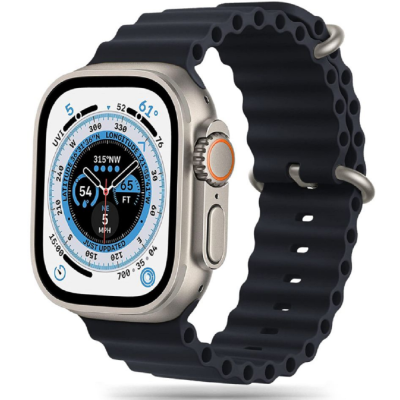 Tech-Protect Iconband Pro - Λουράκι Σιλικόνης Apple Watch Ultra/SE/11/10/9/8/7/6/5/4 (49/46/45/44mm) - Black (9490713929971)