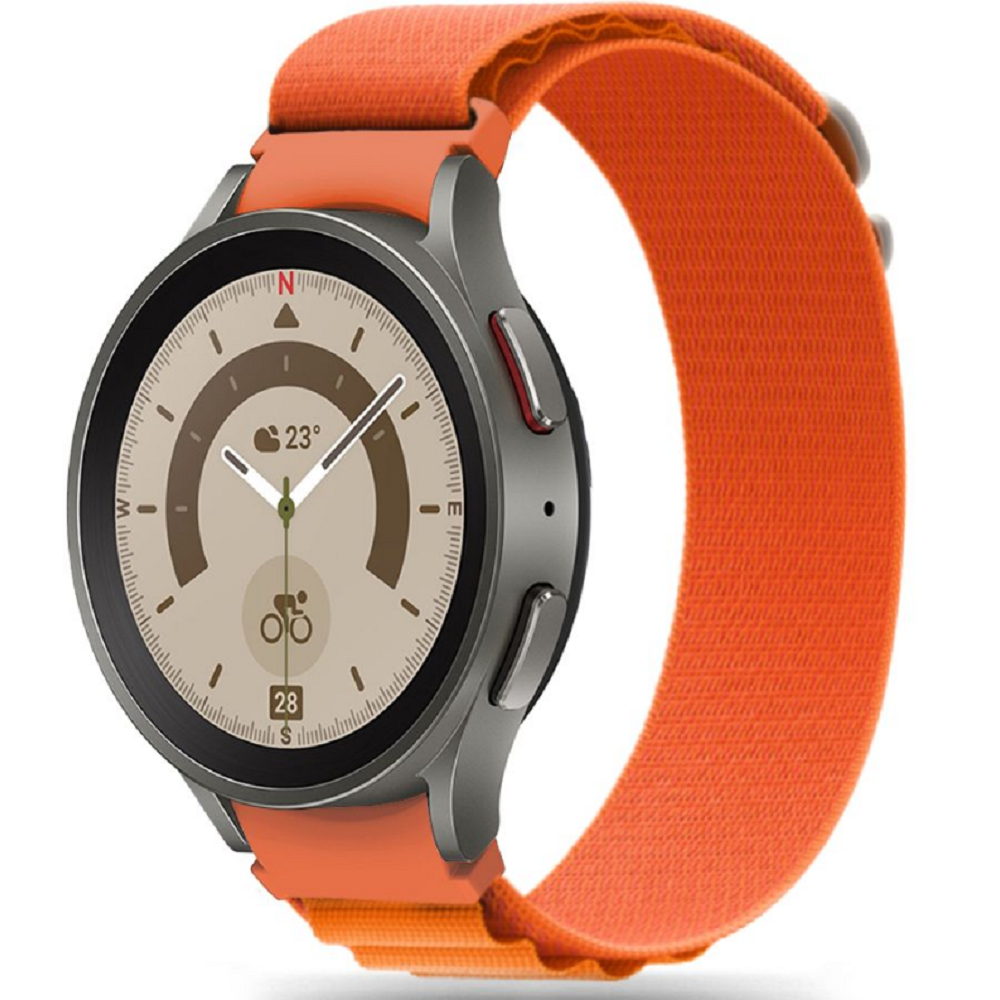 Tech-Protect Nylon Pro Λουράκι - Samsung Galaxy Watch FE / 7 / 6 / 5 / 5 Pro / Watch 4 / Classic 4 (47/46/45/44/43/42/40mm) - Orange (9490713930274)