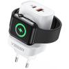 Veger Panel PD Multifunctional Wall Charger / Fast Adapter - 3 σε 1 Πολυλειτουργικός Ταχυφορτιστής Τοίχου / Φορτιστής Apple Watch / Αντάπτορας Με 1x Type-C / 1 x USB-A - 20W - White (W002E)