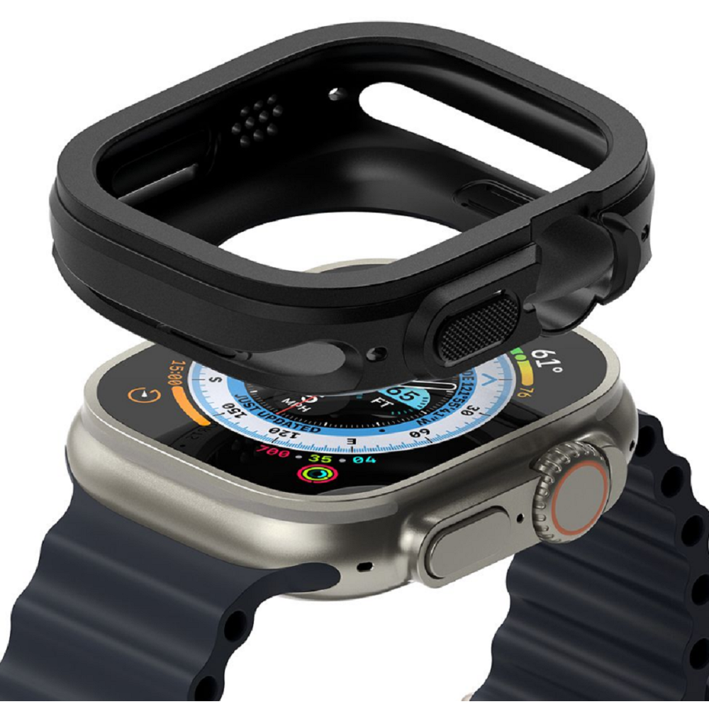 Ringke Air Sports Θήκη Σιλικόνης - Apple Watch Ultra 2 / Ultra 1 49mm - Black (8809881269054)