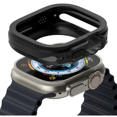 Ringke Air Sports Θήκη Σιλικόνης - Apple Watch Ultra 2 / Ultra 1 49mm - Black (8809881269054)