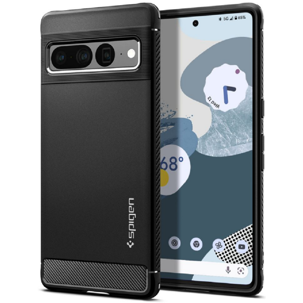 Spigen Θήκη Rugged Armor Google Pixel 7 Pro - Matte Black (ACS04725)