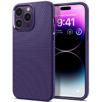 Spigen Θήκη Σιλικόνης Liquid Air - Apple iPhone 14 Pro - Deep Purple (ACS05578)
