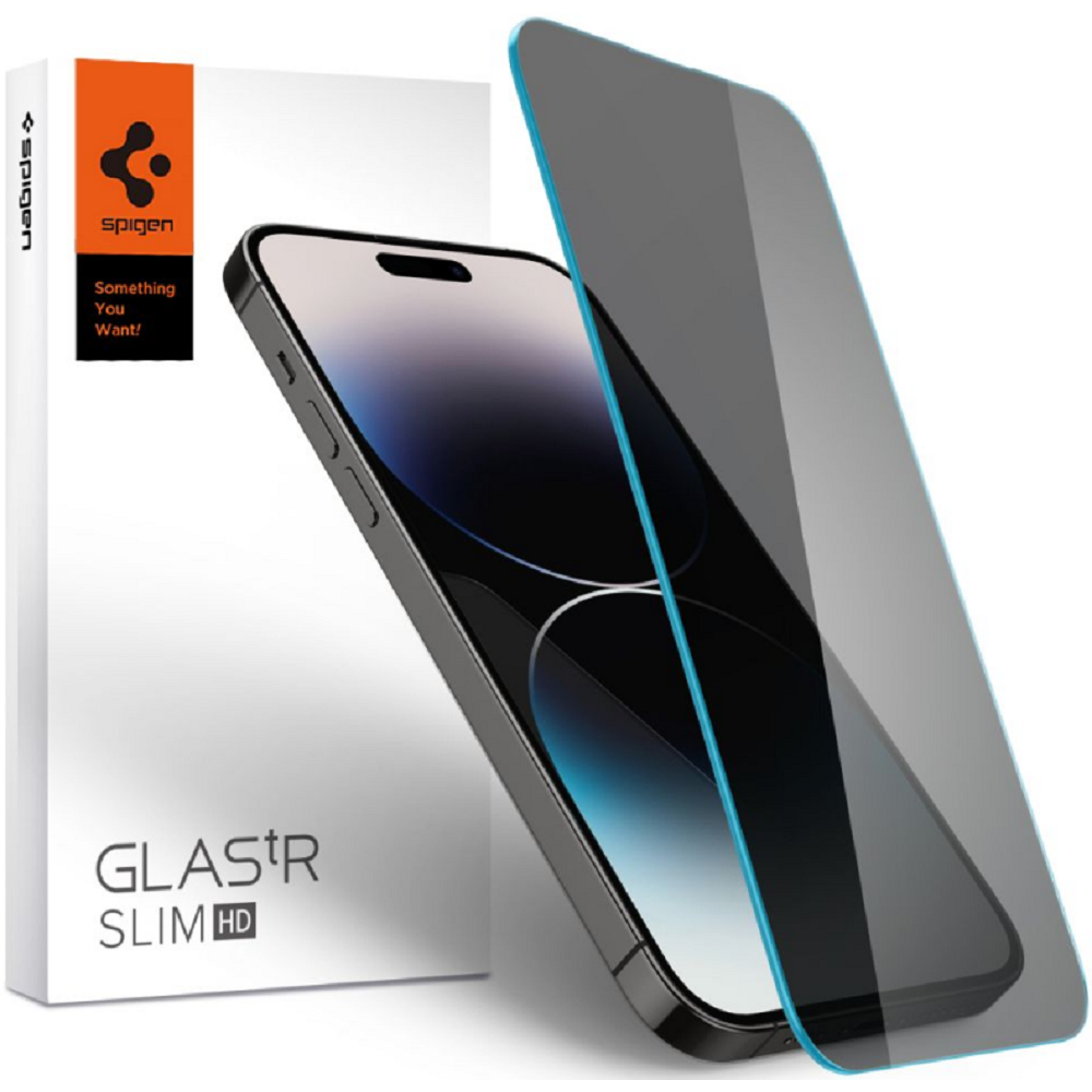 Spigen Tempered Glass GLAS.tR Slim HD Privacy - Αντιχαρακτικό Γυαλί Προστασίας Απορρήτου Οθόνης Apple iPhone 14 Pro Max (AGL05211)