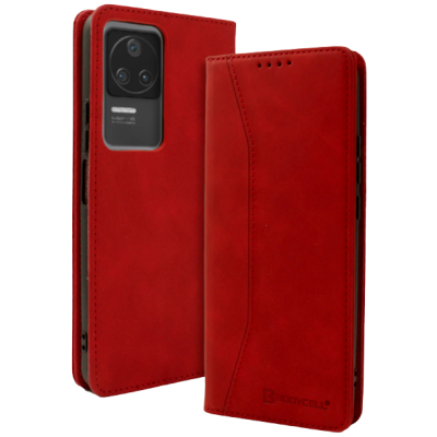 Bodycell Θήκη - Πορτοφόλι Xiaomi Poco F4 - Red (5206015000096)