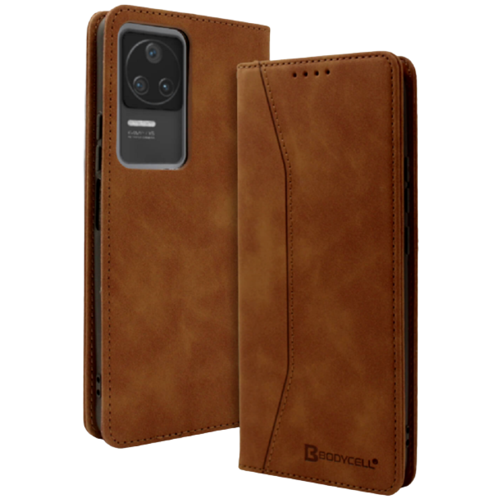 Bodycell Θήκη - Πορτοφόλι Xiaomi Poco F4 - Brown (5206015000089)