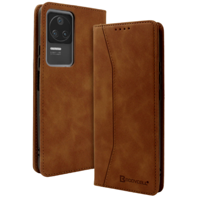 Bodycell Θήκη - Πορτοφόλι Xiaomi Poco F4 - Brown (5206015000089)