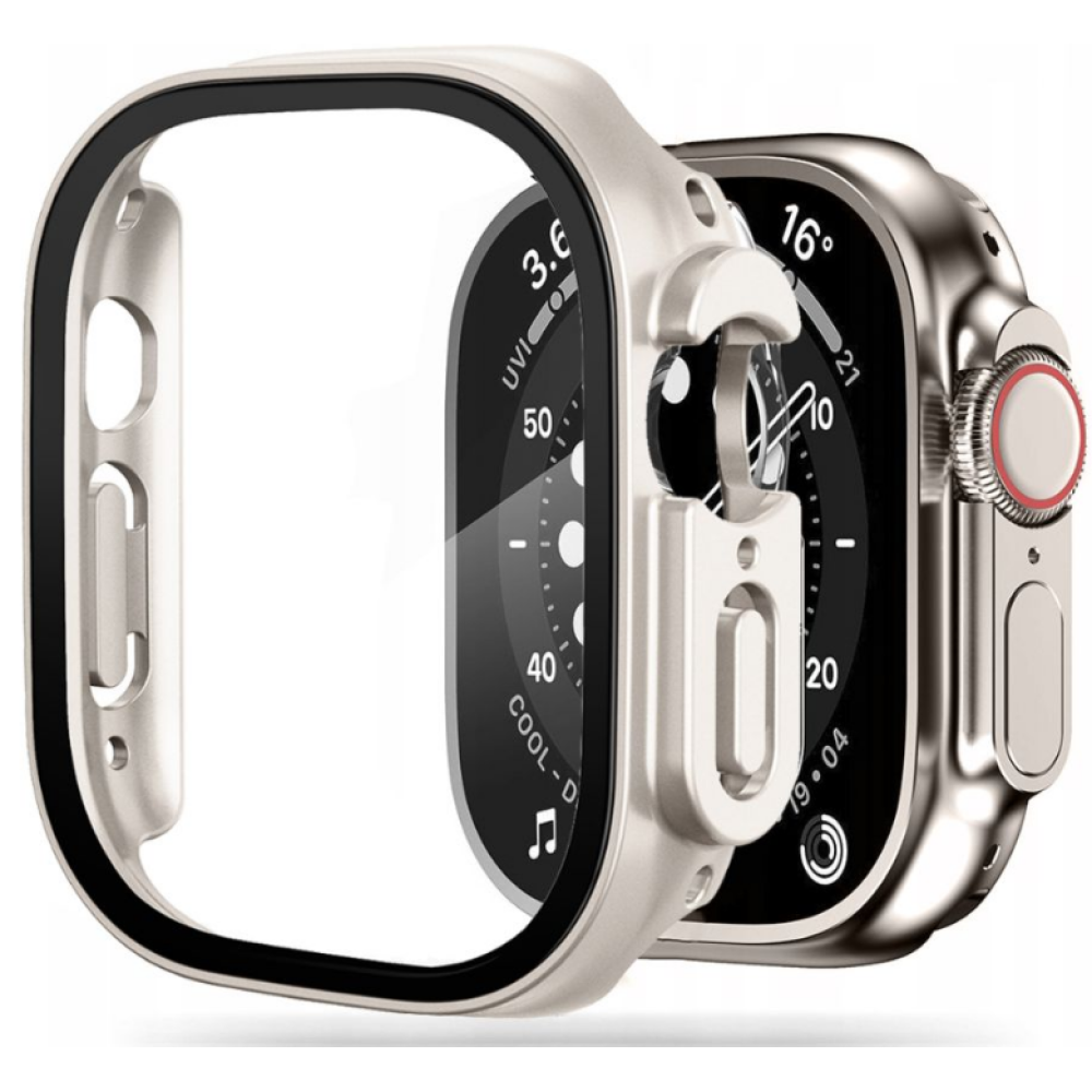 Tech-Protect Defence360 - Θήκη με Tempered Glass Apple Watch Ultra 2 / Ultra 1 49mm - Titanium (9490713930236)