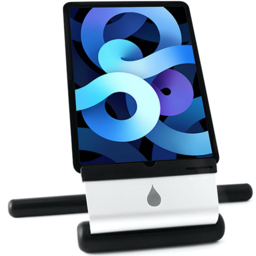 Rain Design iRest - Βάση Αλουμινίου για iPad / Tablet έως 13" με Υποστήριξη Μαξιλαριών - Black / Silver (891607000353)