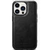 iCarer Oil Wax Leather Cover - Δερμάτινη Θήκη με TPU Bumper - Apple iPhone 14 Pro Max - Black (WMI14220720-BK)