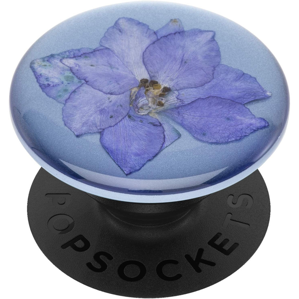 PopSocket Premium - Με Αποξηραμένο Λουλούδι - Pressed Flower Larkspur Purple (801240)