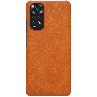 Nillkin Qin Leather Case - Flip Θήκη Πορτοφόλι Xiaomi Redmi Note 11 / 11S - Brown (6902048245655)