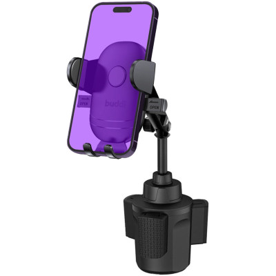 Buddi Phone Mount for Car Cup - Universal Ρυθμιζόμενη Βάση Στήριξης Κινητών / Smartphone για Ποτηροθήκη Αυτοκινήτου - Black - 5 Έτη Εγγύηση (8719246378652)