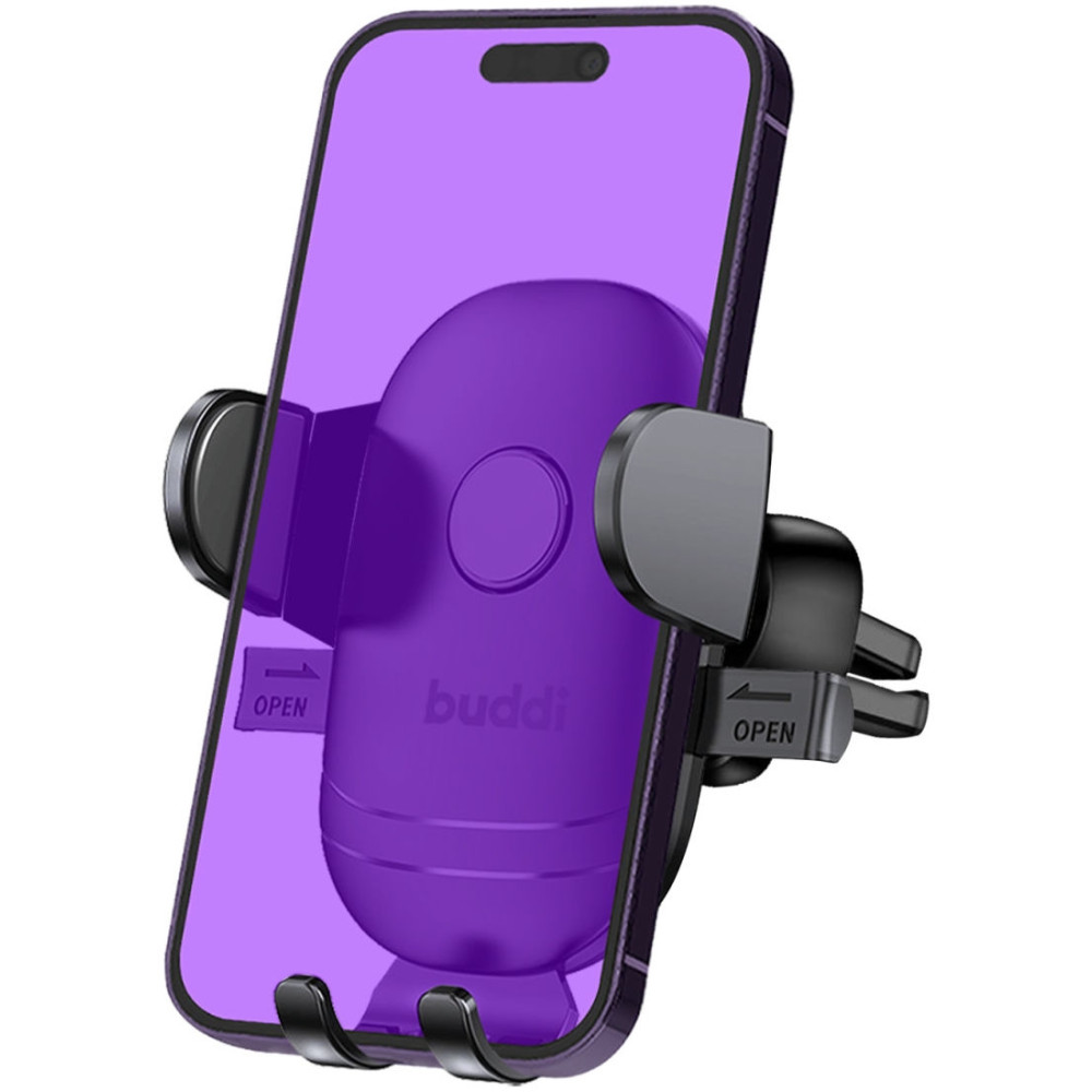 Buddi Phone Mount for Car Air Vent - Universal Ρυθμιζόμενη Βάση Στήριξης Κινητών / Smartphone για Αεραγωγούς Αυτοκινήτου - Black - 5 Έτη Εγγύηση (8719246378645)