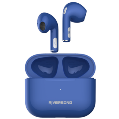 Riversong True Wireless Earbuds Air Mini Pro - Ασύρματα Ακουστικά Bluetooth Με Θήκη Φόρτισης - Blue (EA208BL)