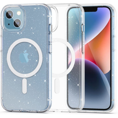 Tech-Protect FlexAir Hybrid - Σκληρή Διάφανη Θήκη MagSafe Apple iPhone 14 / 13 - Glitter (9490713930908)