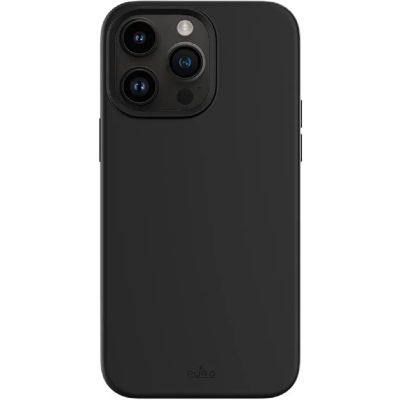 Puro ICON Anti-Microbial - Αντιμικροβιακή Θήκη Σιλικόνης Apple iPhone 14 Pro - Black (IPC14P61ICON-BLK)