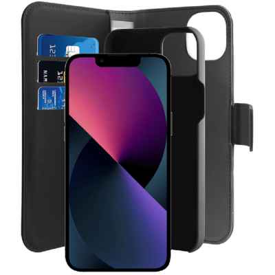 Puro Θήκη - Πορτοφόλι Wallet Detachable 2 in 1 - Apple iPhone 14 / 13 - Black (IPC1461BOOKC3-BLK)