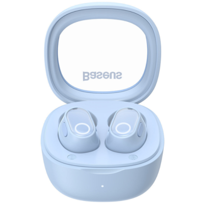 Baseus TWS Bowie WM02 - Ασύρματα Ακουστικά Bluetooth Με Θήκη Φόρτισης - Blue (NGTW180003)