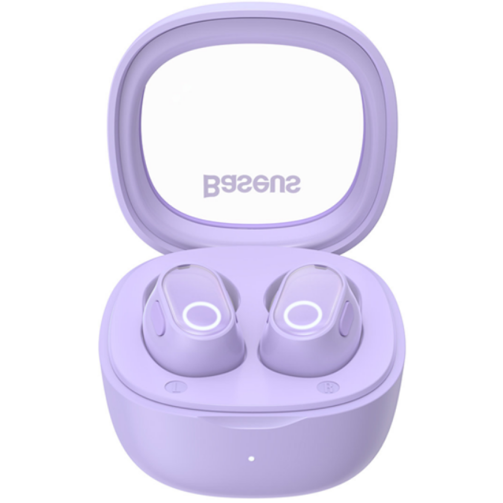 Baseus TWS Bowie WM02 - Ασύρματα Ακουστικά Bluetooth Με Θήκη Φόρτισης - Purple (NGTW180005)