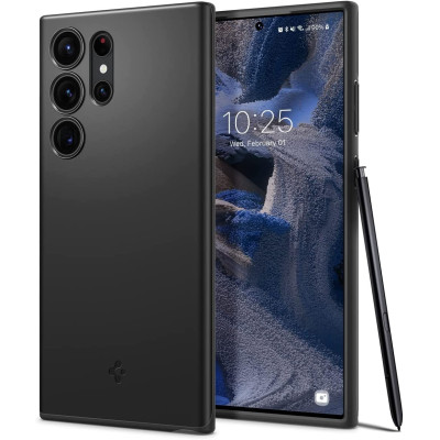 Spigen Θήκη Thin Fit - Samsung Galaxy S23 Ultra - Black (ACS05609)