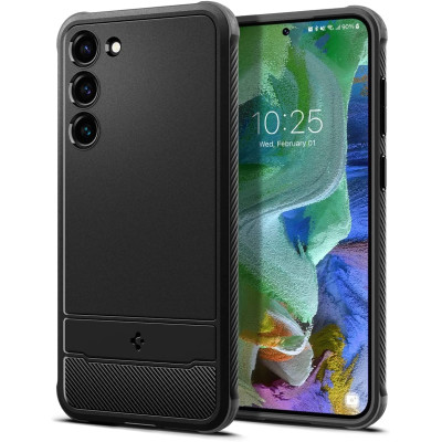 Spigen Θήκη Rugged Armor Samsung Galaxy S23 Plus - Matte Black (ACS05665)