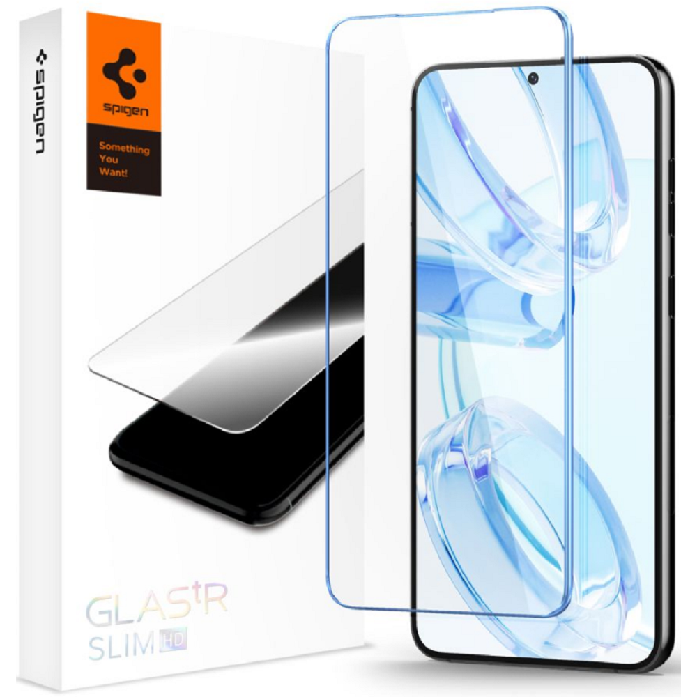 Spigen Tempered Glass GLAS.tR Slim HD - Αντιχαρακτικό Γυαλί Προστασίας Οθόνης Samsung Galaxy S23 - Clear (AGL05961)