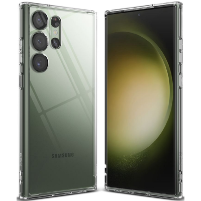 Ringke Fusion Σκληρή Θήκη με TPU Bumper - Samsung Galaxy S23 Ultra - Clear (8809919300322)