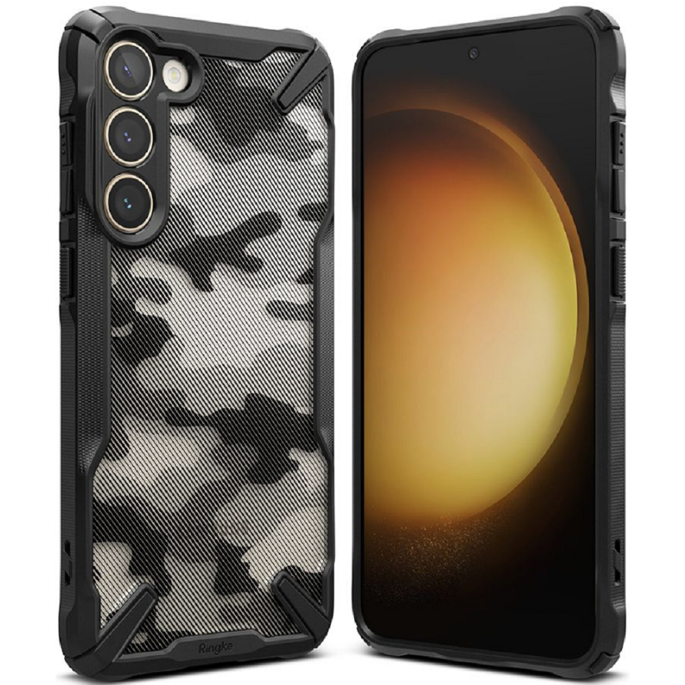 Ringke Fusion X Θήκη - Samsung Galaxy S23 - Camo Black (8809919300209)