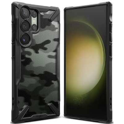 Ringke Fusion X Θήκη - Samsung Galaxy S23 Ultra - Camo Black (8809919300360)