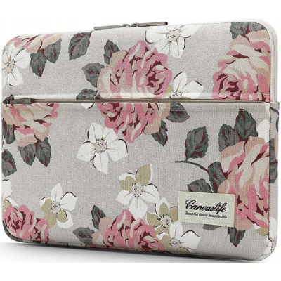 Tech-Protect CanvasLife Sleeve - Θήκη Laptop 13"-14'' - White Rose (0795787711194)