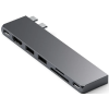 Satechi Type-C Pro Hub Slim Αντάπτορας για MacBook με 1 x USB4 / 1 x 4K HDMI / 1 x Type-C 10Gbps / 2 x USB-A 10Gbps / 1 x SD & MicroSD - Space Gray (ST-HUCPHSM)