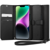Spigen Wallet S - Θήκη Πορτοφόλι Apple iPhone 14 με Αποσπώμενο Λουράκι Χειρός - Black (ACS05421)