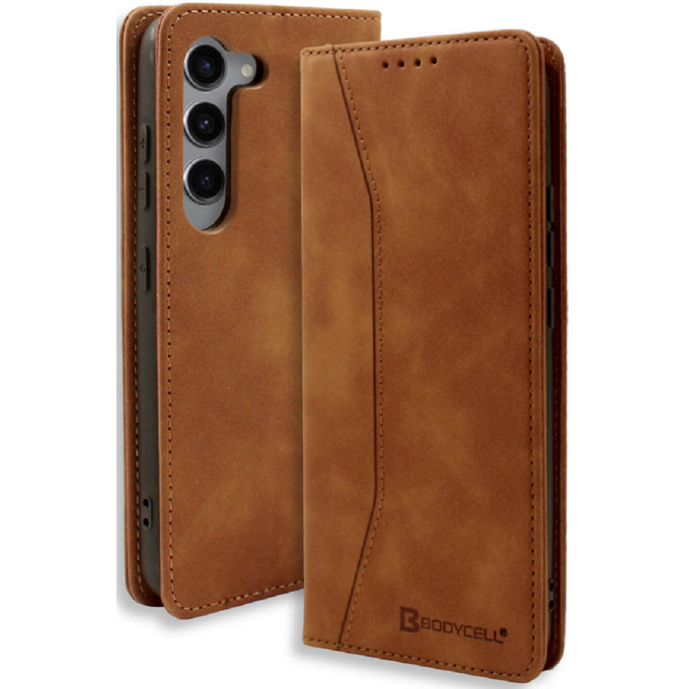 Bodycell Θήκη - Πορτοφόλι Samsung Galaxy S23 Plus - Brown (5206015019784)