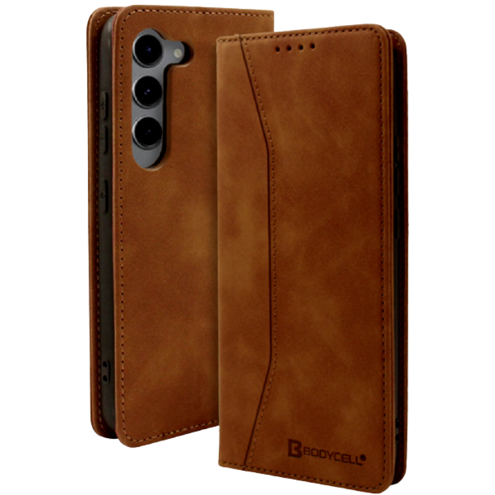 Bodycell Θήκη - Πορτοφόλι Samsung Galaxy S23 - Brown (5206015019692)